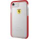 Ferrari iPhone 7 átlátszó fényes piros tok