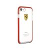 Ferrari iPhone 7 átlátszó fényes piros tok