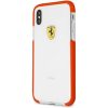 Ferrari iPhone X fényes, átlátszó kemény piros tok