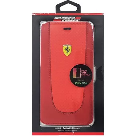 Ferrari SF Pit Stop iPhone 7 Plus kinyitható piros tok
