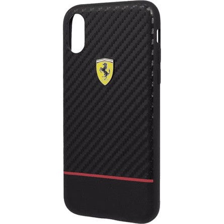 Ferrari On-Track racing iPhone X/XS karbon és puha gumi tok