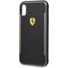 Ferrari SF Racing Shield Iphone XR nyomott karbon hatású fekete tok