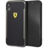 Ferrari SF Racing Shield Iphone XR nyomott karbon hatású fekete tok