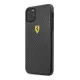 CG Mobile iPhone 11 Pro Max FERRARI Scuderia műanyag telefonvédő karbon minta FEKETE