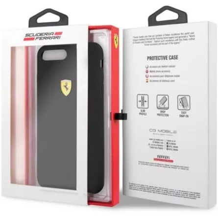 Ferrari iPhone 8 Plus SF szilikon fekete tok