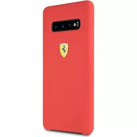 Ferrari Samsung S10 Plus SF szilikon piros tok