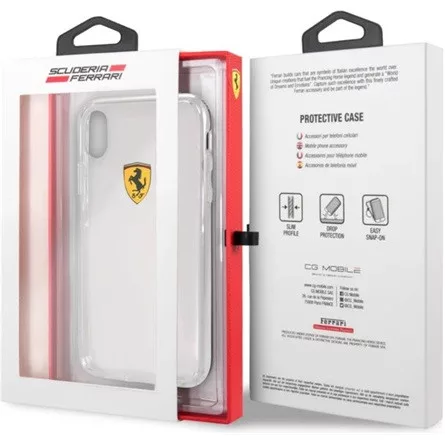 Ferrari iPhone XR kemény átlátszó tok