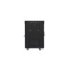 Lanberg 19" szabadon álló rack szekrény 15U/600X600 üvegajtó, lapraszerelt, LCD kijelző, fekete V2