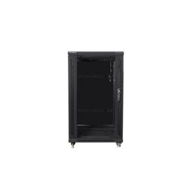  Lanberg 19" szabadon álló rack szekrény 22U/600X800 lapraszerelt, fekete
