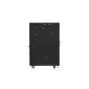 Lanberg 19" szabadon álló rack szekrény 22U/600X800 üvegajtó, lapraszerelt, LCD kijelző, fekete V2