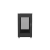 Lanberg 19" szabadon álló rack szekrény 22U/600X800 perforált ajtó, lapraszerelt, fekete