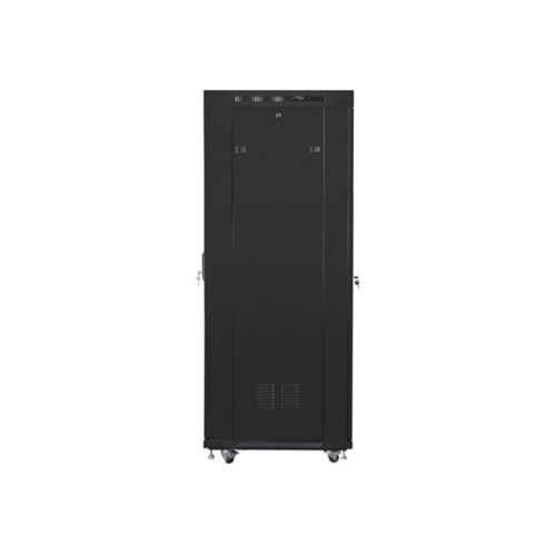 Lanberg 19" szabadon álló rack szekrény 37U/600X800 üvegajtó, lapraszerelt, LCD kijelző, fekete