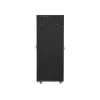 Lanberg 19" szabadon álló rack szekrény 37U/800X1000 perforált ajtó, lapraszerelt, LCD kijelző, fekete V2