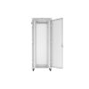 Lanberg 19" szabadon álló rack szekrény 42U/800X1000 perforált ajtó, lapraszerelt, LCD kijelző, szürke