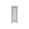 Lanberg 19" szabadon álló rack szekrény 42U/800X1000 perforált ajtó, lapraszerelt, LCD kijelző, szürke