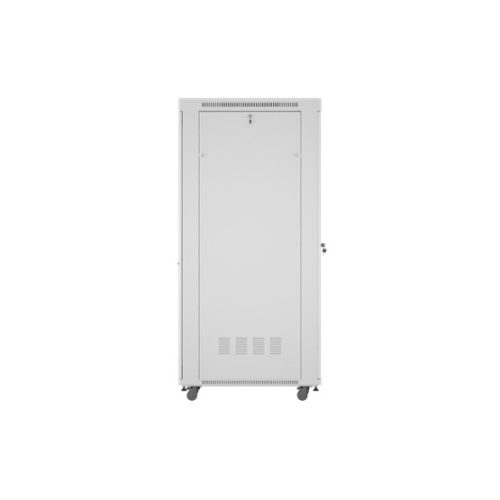 Lanberg 19" szabadon álló rack szekrény 42U/800X1000 perforált ajtó, lapraszerelt, LCD kijelző, szürke