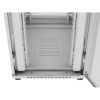 Lanberg 19" szabadon álló rack szekrény 42U/800X1000 perforált ajtó, lapraszerelt, LCD kijelző, szürke
