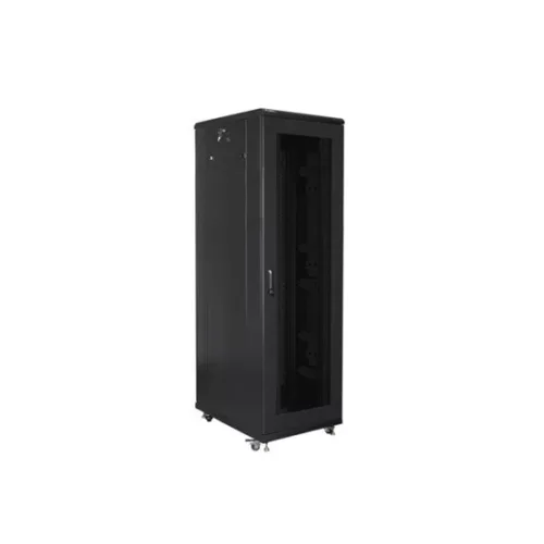 Lanberg 19" szabadon álló rack szekrény 42U/800X800 perforált ajtó, lapraszerelt, fekete