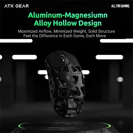 ATK Fierce X 8K optikai USB / vezeték nélküli gaming egér fehér
