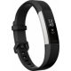 Fitbit Alta HR tevékenységmérő, L, Fekete-Ezüst