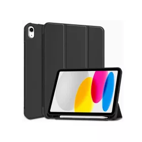   TECH-PROTECT APPLE IPAD 10.9 (2022) TABLET TOK ON/OFF FUNKCIÓVAL, APPLE PENCIL TARTÓVAL - BLACK (ECO CSOMAGOLÁS)