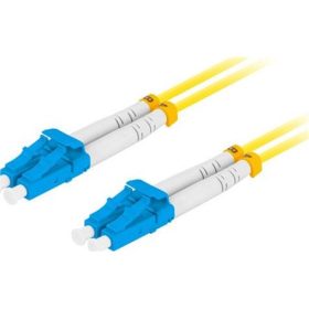   Lanberg Optikai patch SM LC/UPC-LC/UPC duplex 5m LSZH G657A1 3.0mm sárga
