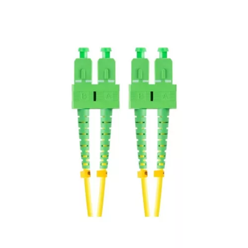 Lanberg Optikai patch SM SC/APC-SC/APC duplex 5m LSZH G657A1 3.0mm sárga