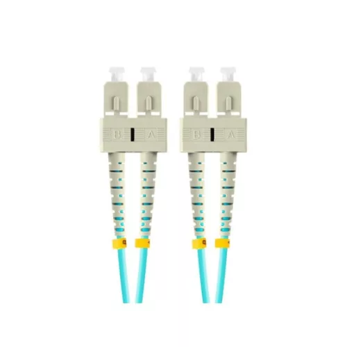 Lanberg Optikai patch MM SC/UPC-SC/UPC duplex 5m LSZH OM3 50/125 3.0mm aqua