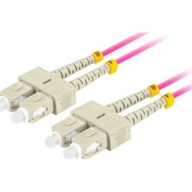   Lanberg Optikai patch MM SC/UPC-SC/UPC duplex 5m LSZH OM4 50/125 3.0mm lila