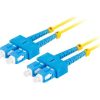 Lanberg Optikai patch SM SC/UPC-SC/UPC duplex 10m LSZH G657A1 3.0mm sárga