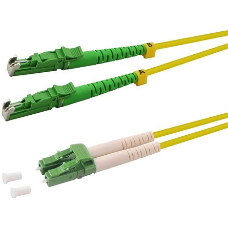 LogiLink LSH duplex -> LC/APC duplex M/M adatkábel 1m sárga OS2, 9/125µ