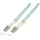 LogiLink LC/UPC duplex -> LC/UPC duplex M/M adatkábel 0.5m türkiz OM3, 50/125µm