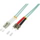 LogiLink LC/UPC duplex -> ST/UPC duplex M/M adatkábel 3m türkiz OM3, 50/125µm