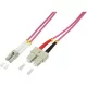 LogiLink LC/UPC duplex -> SC/UPC duplex M/M adatkábel 20m rózsaszín OM4, 50/125µ