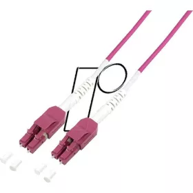   LogiLink LC/UPC duplex -> LC/UPC duplex M/M adatkábel 0.5m rózsaszín OM4, 50/125µ