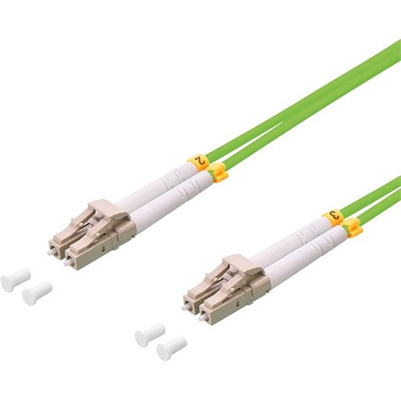 LogiLink LC/UPC duplex -> LC/UPC duplex M/M adatkábel 0.5m zöld OM5, 50/125µ