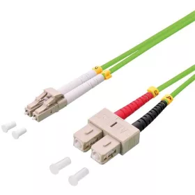   LogiLink LC/UPC duplex -> SC/UPC duplex M/M adatkábel 20m zöld OM5, 50/125µ