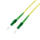 LogiLink LC/APC -> LC/APC M/M adatkábel 10m sárga OS2, 9/125µm