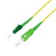 LogiLink LC/APC -> SC/APC M/M adatkábel 0.5m sárga OS2, 9/125µm