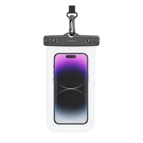   USAMS YD011 vízhatlan/vízálló tok (univerzális, IPX68, nyakba akasztható, 6.7" méret) ÁTLÁTSZÓ