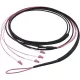 LogiLink Fibre optic trunk U-DQ(ZN)BH 4db LC/UPC -> 4db LC/UPC M/M adatkábel 10m fekete OM4 50/125µ