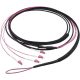 LogiLink U-DQ(ZN)BH 4db LC/UPC -> 4db LC/UPC M/M adatkábel 50m fekete 50/125µ, OM4