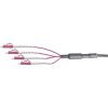LogiLink Fiber trunk U-DQ(ZN)BH multimode 4db LC/UPC -> 4db LC/UPC M/M adatkábel 120m fekete OM4 50/125µ