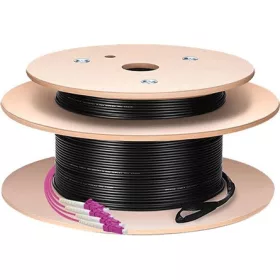   LogiLink Fiber trunk U-DQ(ZN)BH 4db LC/UPC -> 4db LC/UPC M/M adatkábel 160m fekete OM4 50/125µ