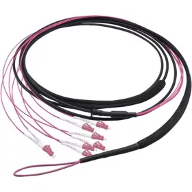   LogiLink U-DQ(ZN)BH 8db LC/UPC -> 8db LC/UPC M/M adatkábel 10m fekete 50/125µ, OM4