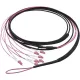 LogiLink Fiber trunk U-DQ(ZN)BH 8db LC/UPC -> 8db LC/UPC M/M adatkábel 30m fekete OM4 50/125µ