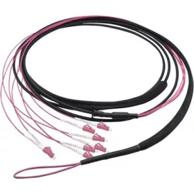   LogiLink Fiber trunk U-DQ(ZN)BH 8db LC/UPC -> 8db LC/UPC M/M adatkábel 60m fekete OM4 50/125µ