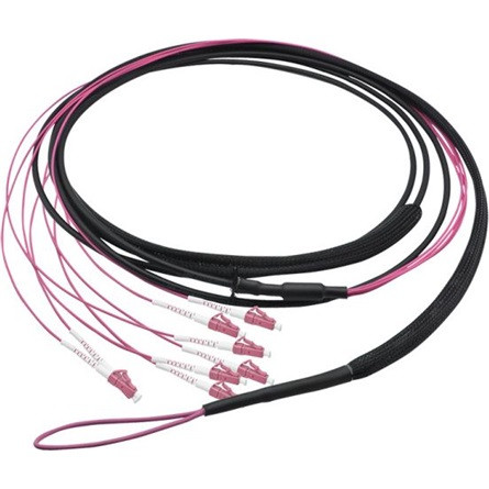 LogiLink Fiber trunk U-DQ(ZN)BH 8db LC/UPC -> 8db LC/UPC M/M adatkábel 60m fekete OM4 50/125µ