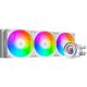 ID-Cooling CPU Water Cooler - FX360 INF WHITE (27.2ddB; max. 98,54 m3/h; 3x12cm, fehér)