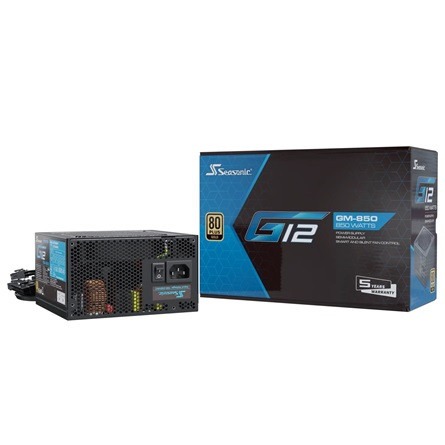 Seasonic G12 GM ATX desktop tápegység 850W 80+ Gold BOX